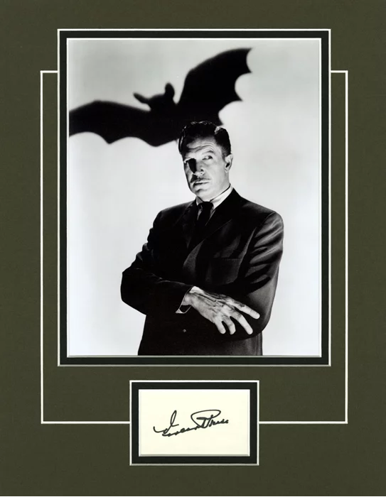 Vincent Price autograph