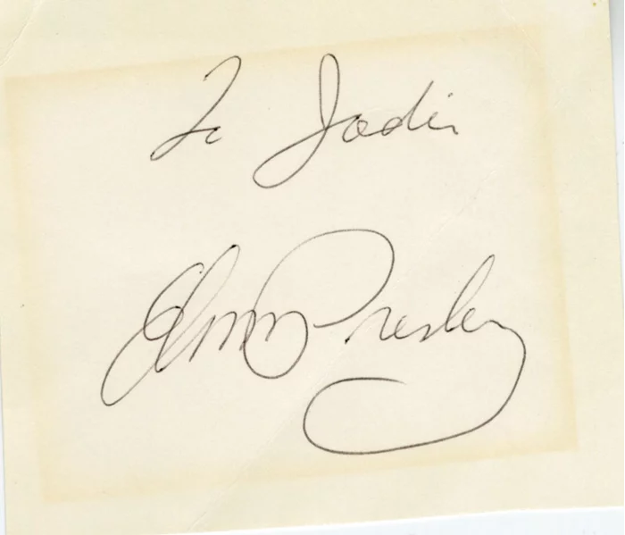 Elvis Presley autograph