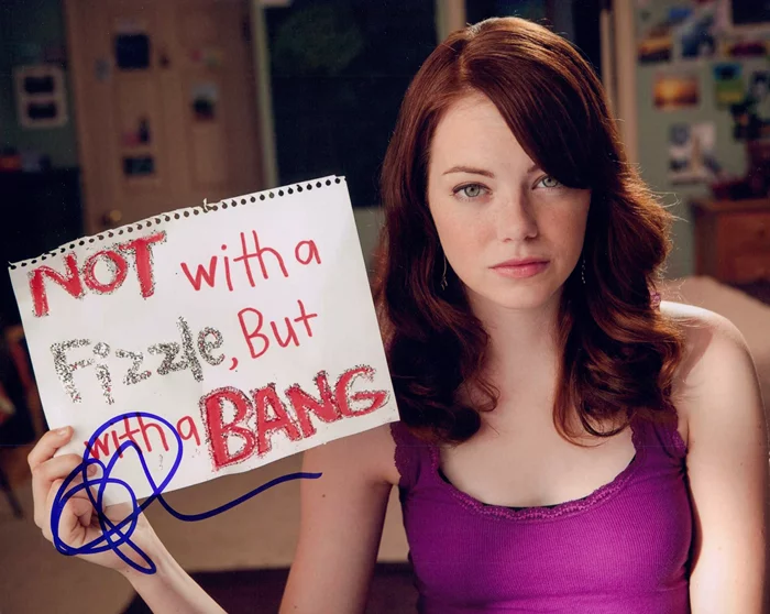 Emma Stone autograph