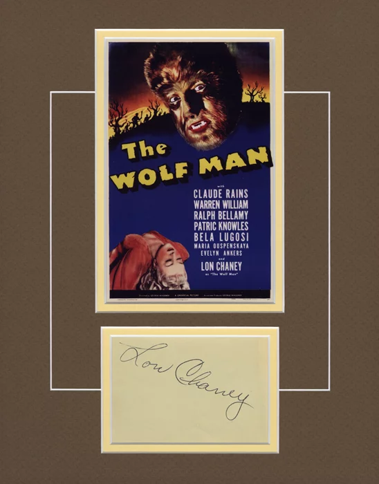Lon Chaney Jr. autograph