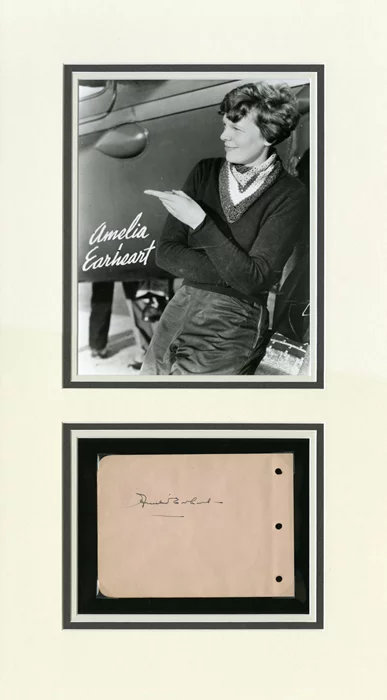 Amelia Earhart autograph
