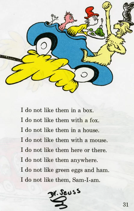 Dr. Seuss autograph