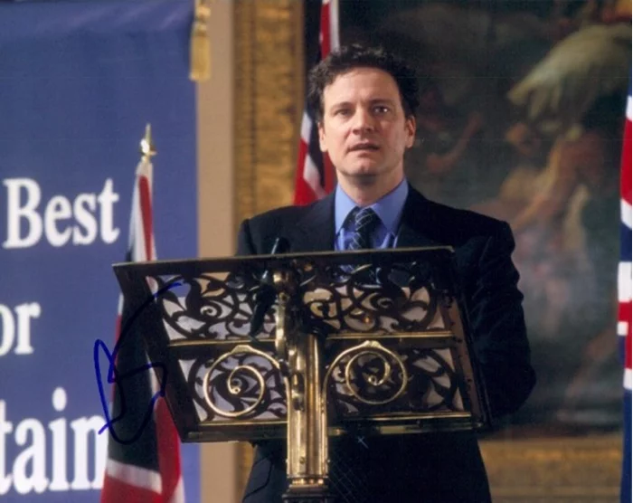 Colin Firth autograph
