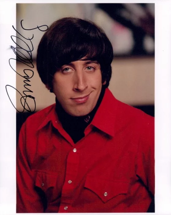 Simon Helberg autograph