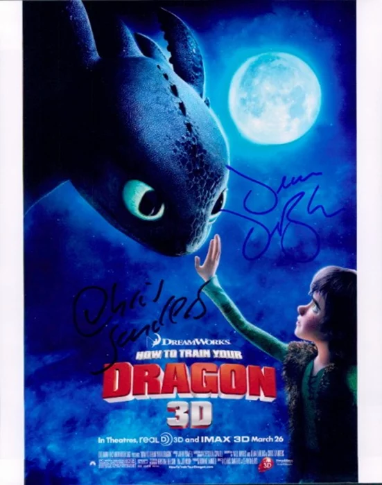 How to Train Your Dragon autograph