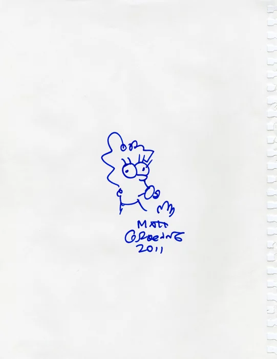 Matt Groening autograph
