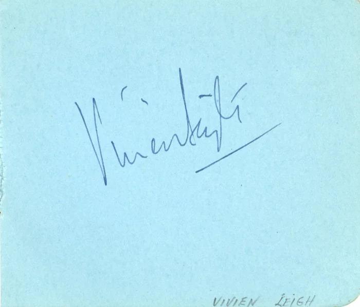 Vivien Leigh autograph