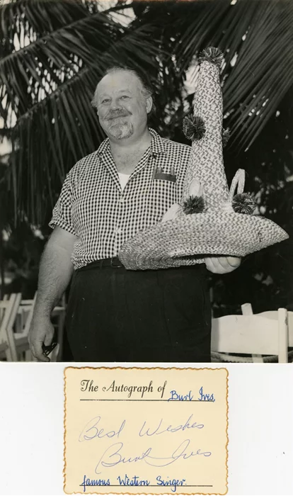 Burl Ives autograph