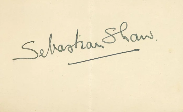 Sebastian Shaw autograph