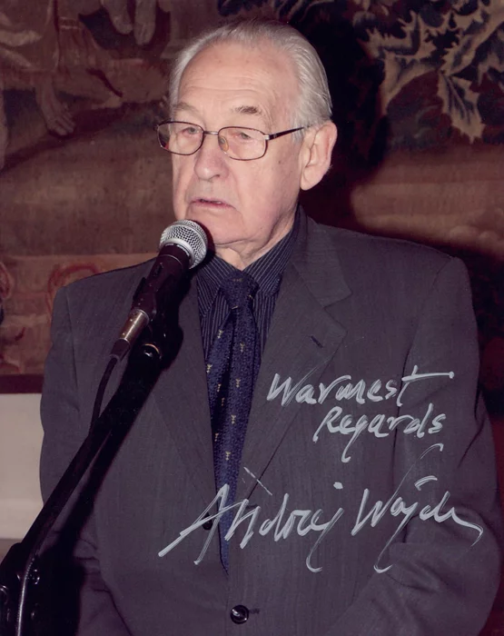 Andrzej Wajda autograph