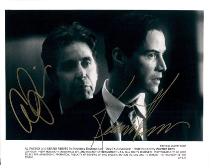 The Devil's Advocate autograph