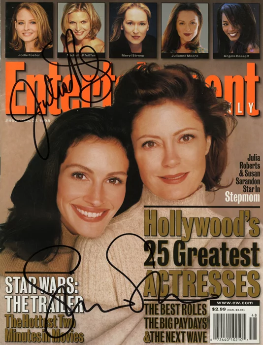 Julia Roberts and Susan Sarandon autograph