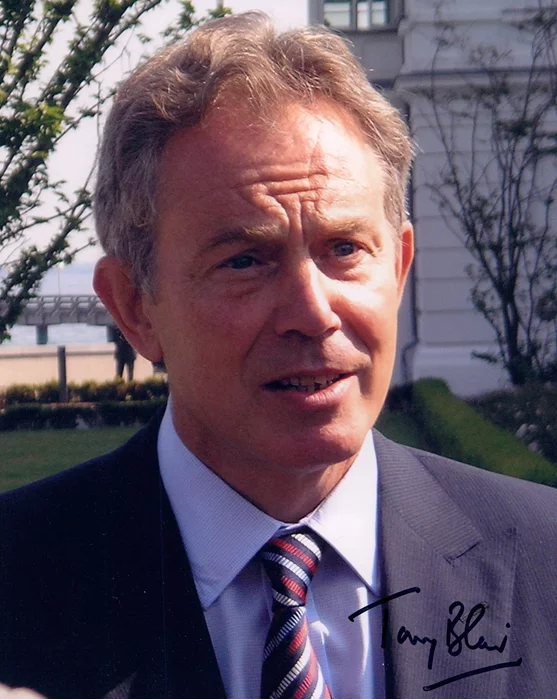 Tony Blair autograph
