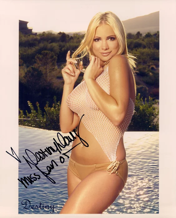 Destiny Davis autograph
