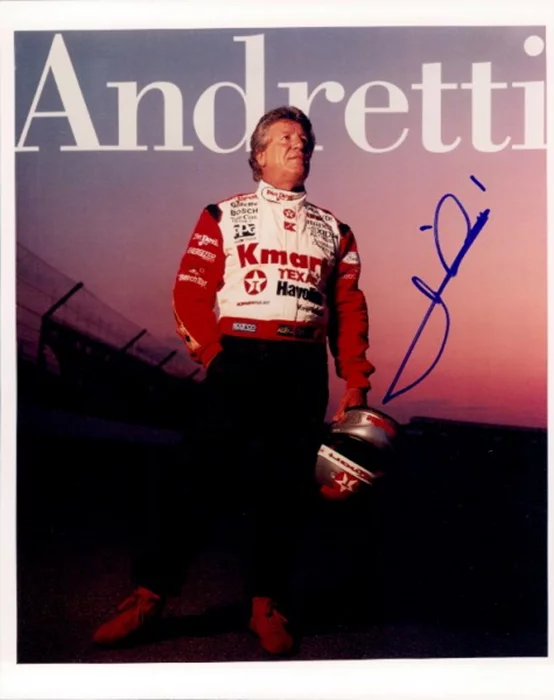 Mario Andretti autograph