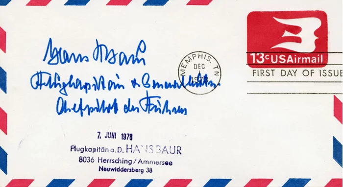 Hans Bauer autograph