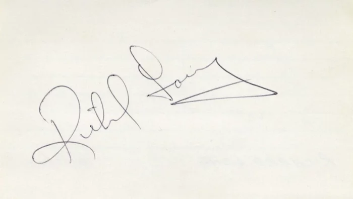 Richard Long autograph