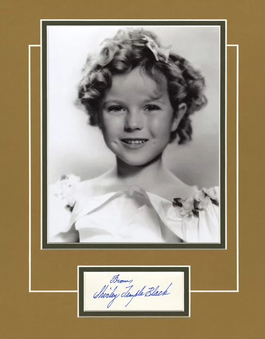 Shirley Temple autograph