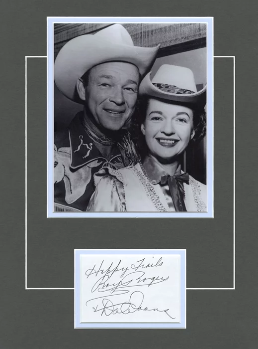 Roy Rogers & Dale Evans autograph