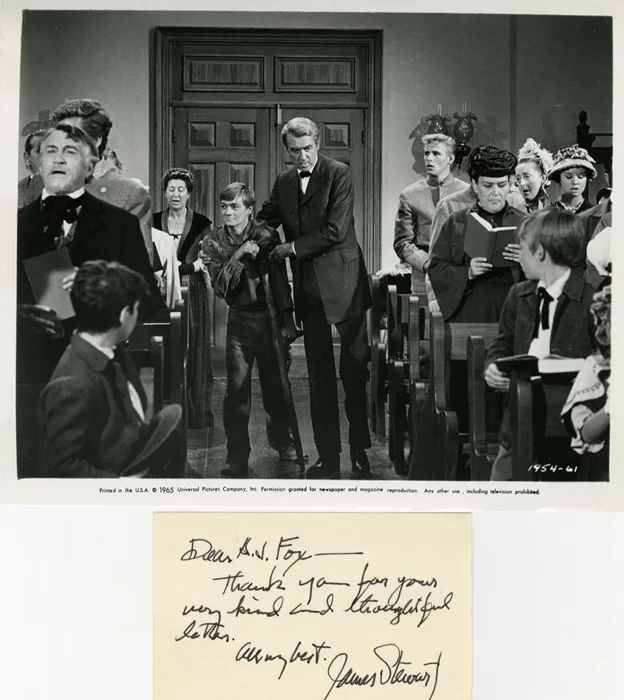 James Stewart autograph