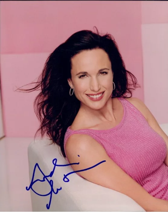 Andie MacDowell autograph