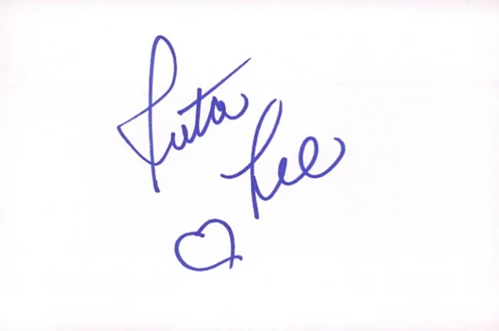 Ruta Lee autograph