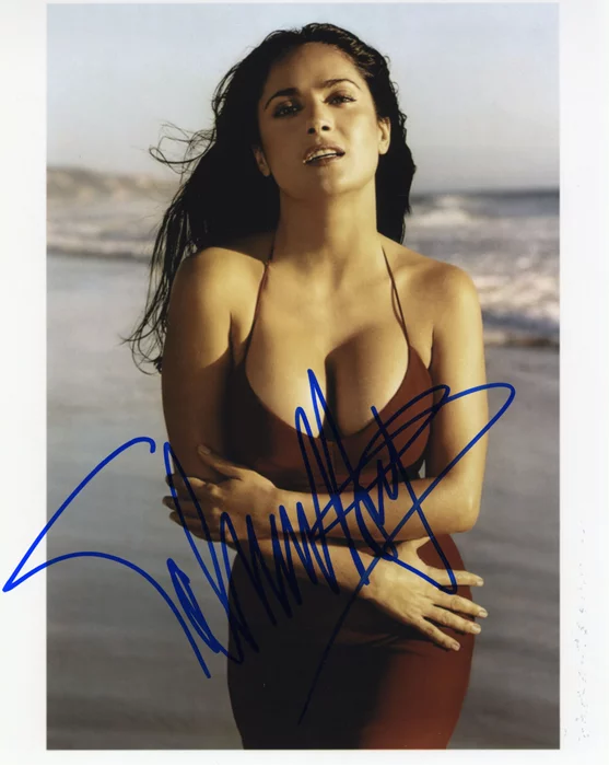 Salma Hayek autograph
