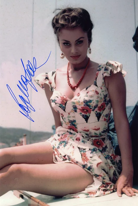 Sophia Loren autograph