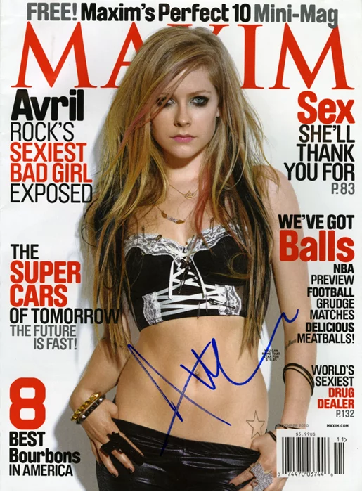 Avril Lavigne autograph