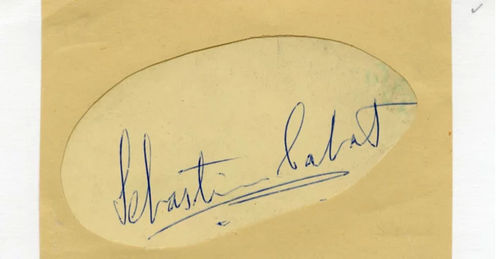 Sebastian Cabot autograph