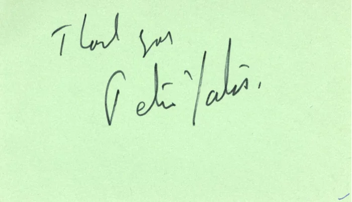 Peter Yates autograph