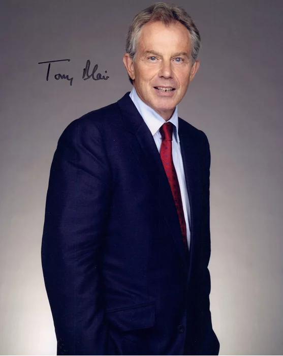 Tony Blair autograph