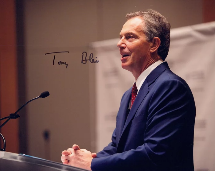 Tony Blair autograph