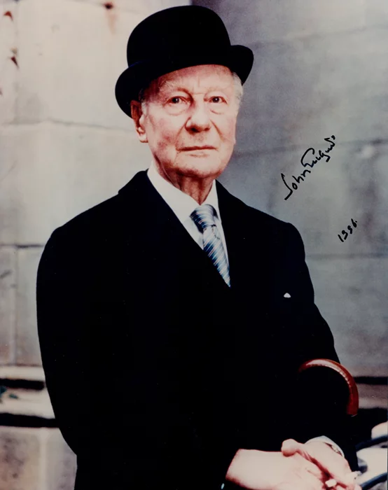 John Gielgud autograph