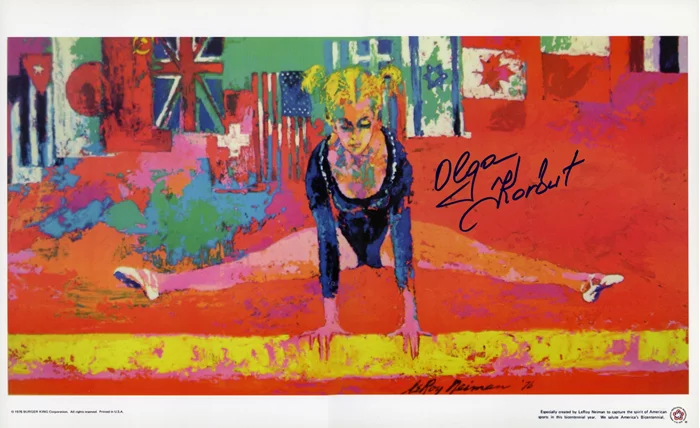 Olga Korbut autograph