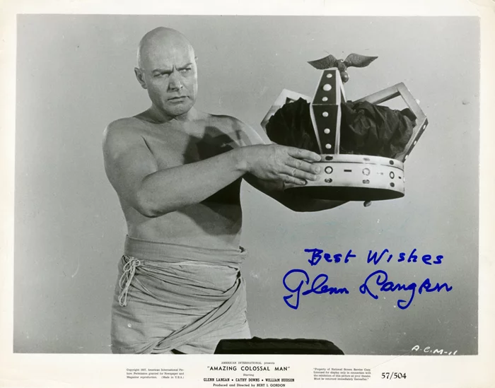 Glenn Langan autograph