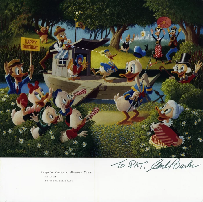 Carl Barks autograph