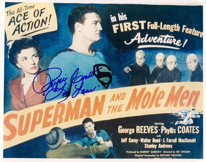 Phyllis Coates autograph