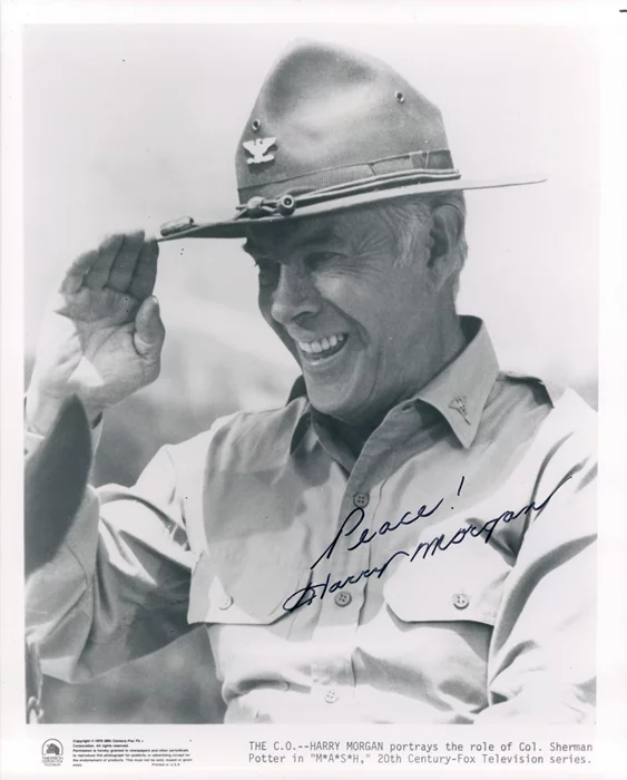 Harry Morgan autograph