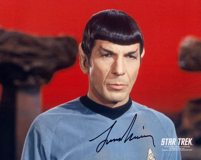 Leonard Nimoy autograph