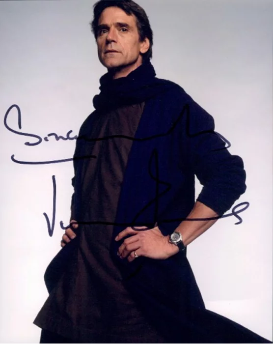 Jeremy Irons autograph