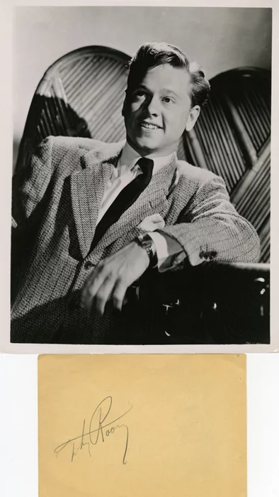 Mickey Rooney autograph