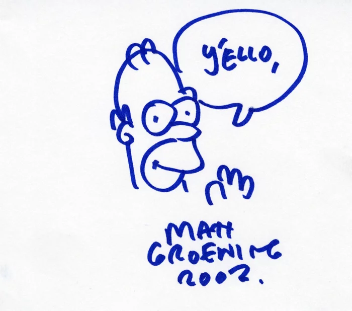 Matt Groening autograph