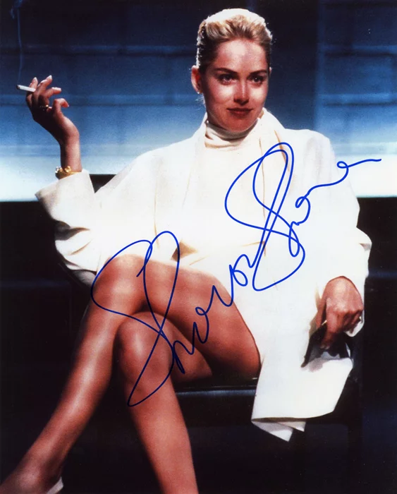Sharon Stone autograph