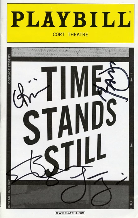 Time Stands Still autograph