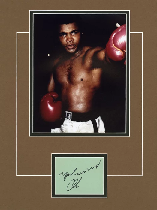 Muhammad Ali autograph