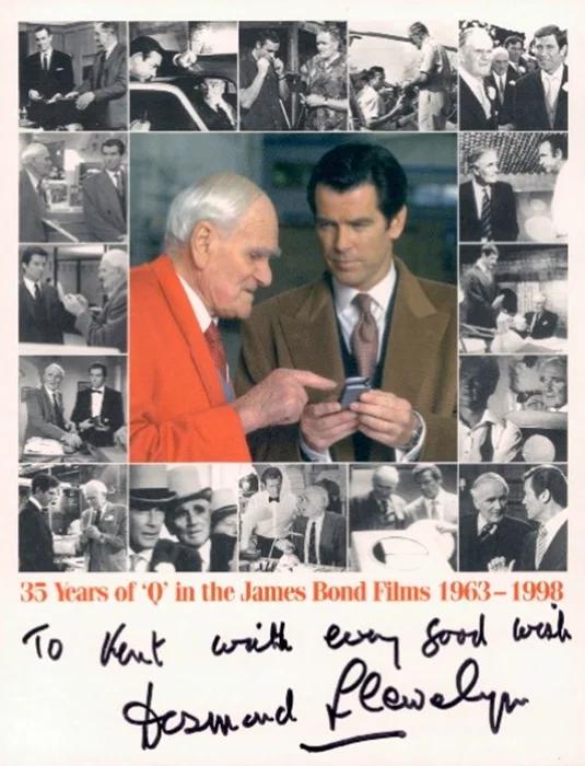 Desmond Llewelyn autograph