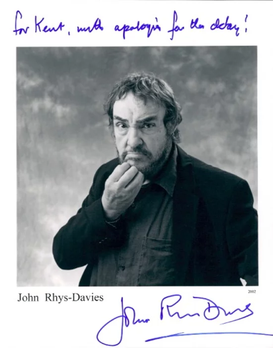 John Rhys-Davies autograph