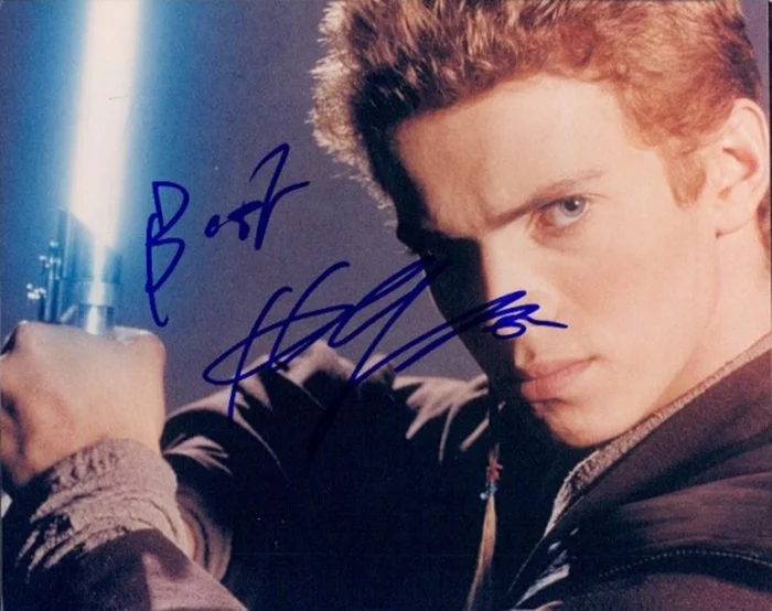 Hayden Christensen autograph