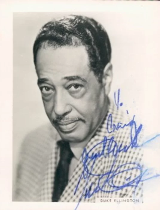 Duke Ellington autograph